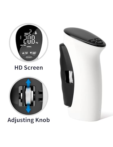 Sonew Elektronischer Handdynamometer, LED Handgriff mit USB, Digitaler Handkraftmessgerät für Zuhause und Fitnessstudio, Handgriffverstärker, Grip Strength Trainer