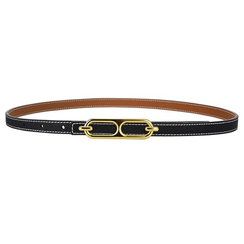 Women's Skinny Leather Belt, 0.55