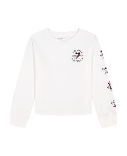 Image of Tommy Hilfiger Girls Long Sleeve Logo Graphic Crew Neck T-Shirt