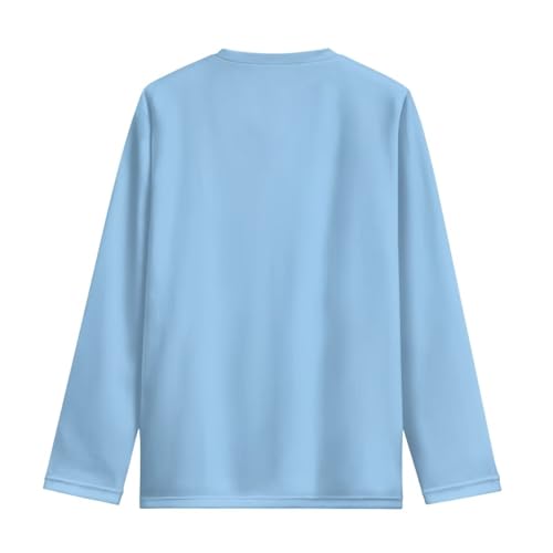 Image of Girls Long Sleeve Shirt with Cute Graphic Casual Pullover Tops 3-16Y
