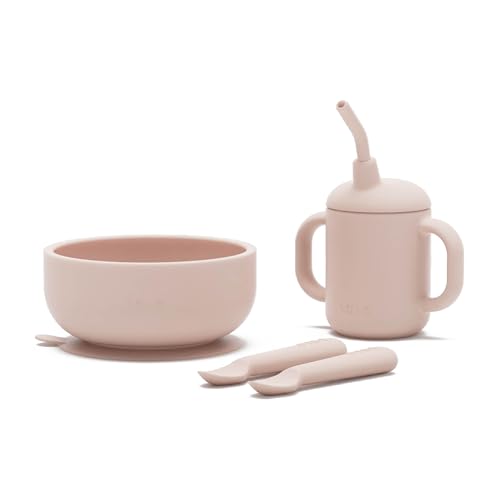 Lalo First Bites Silicone Baby Feeding Set - 4 Pieces