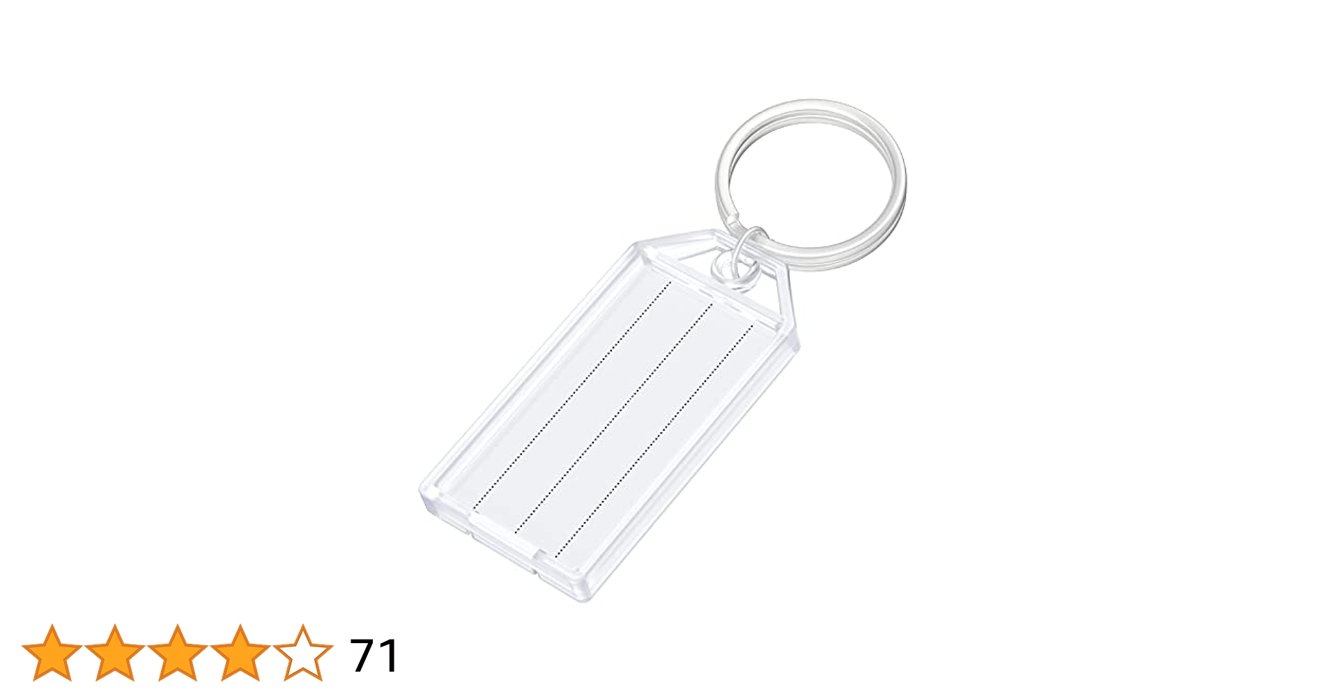 透明なプラスチック製キーホルダー 飾れるキーホルダーケース 多機能 キーチェーン ストラップ プラ