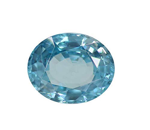 Zircon Bleu authentique non traité 4.85 Carats pour éviter les fausses pierres