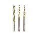 Amana Tool - AMS-146 3-Pc Solid Carbide Up-Cut Spiral 2D/3D Carving Ball Nose ZRN Coated C