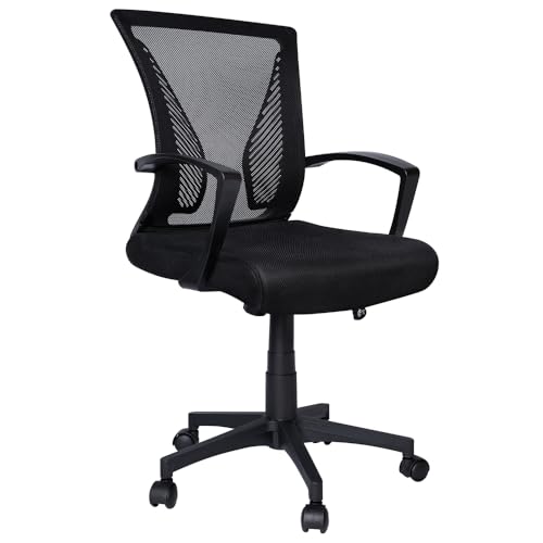 Vounot Silla Oficina Ergonómica, Silla De Escritorio Para Ordenador, Ajustable Y Reclinable Con Soporte Lumbar Y Reposabrazos Cómodos, Malla Transpirable Ruedas Giratorias 360 , Negro Vounot Silla Oficina Ergonómica, Silla De Escritorio Para Ordenador, Ajustable Y Reclinable Con Soporte Lumbar Y Reposabrazos Cómodos, Malla Transpirable Ruedas Giratorias 360 , Negro