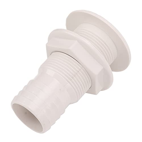 Tomvorks 2 Pulgadas con Conector de Casco, Manguera de Drenaje Recto, Soporte de Haz Interno de Polipropileno, Apto para Yates, Campistas, RVs, Camiones