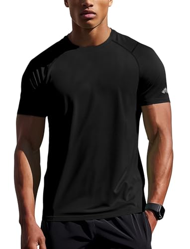 Sports Shirts for Men Dry Fit(Black,L)