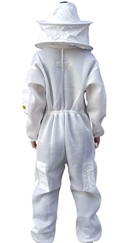 OZ ARMOUR Beekeeping Suit Ventilated Air Mesh with Fencing & Round Brim Hat (XX-Large)