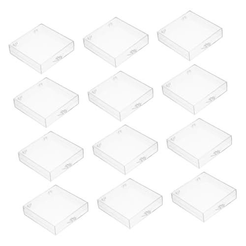 Lurrose 12個 ネイルチップ収納ボックス 耐久性素材 ネイルアートツール整理用 多機能収納ケース サロン用透明オーガナイザー