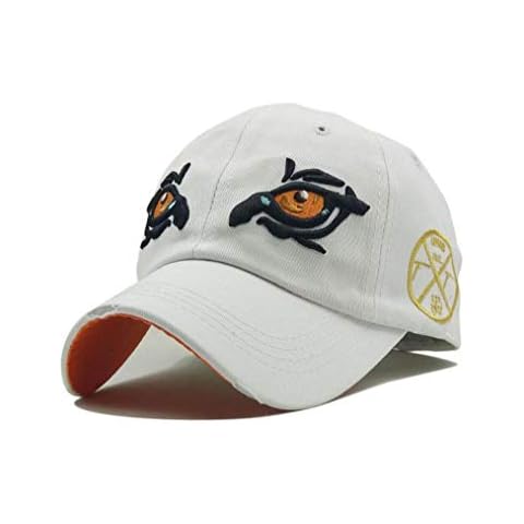 XibeiTrade Unisex Embroidered 3D Eagle Eyes Baseball Cap Washed Cotton Outdoor Sport Trucker Driving Hat (White) Cover