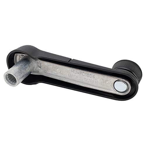 Image of TRQ Metal Reinforced Front Window Crank Handle Set Black Compatible with 2009-2014 Ford E-150 E-250 2009-2019 E-350 E-450 Super Duty 2000-2005 Excursion 1998-2014 F-150 2004 Heritage