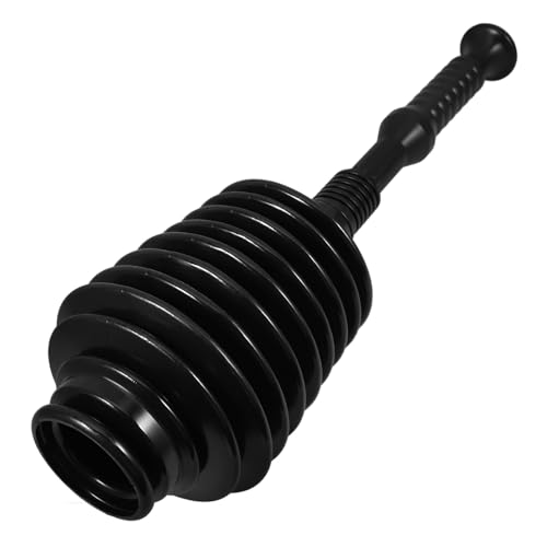 La Mejor Lista de Desatascadores y portadesatascadores de inodoro los más recomendados. 49 VALICLUD Desatascador de Inodoro Negro de PVC, Bomba de Alta Presión Copa Resistente para Destapar Fregadero y Baño, Herramienta Multifuncional para Uso Intensivo en Limpieza de...