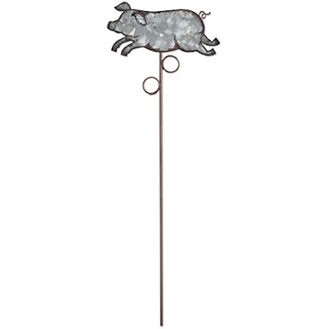 Sunset Vista Designs Pig Plant Pick Garden Art Cover