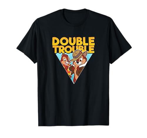 T-shirt Tic et Tac imprimé triangle jaune à manches courtes en coton