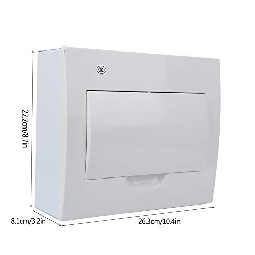 Shipenophy 6 way consumer unit with rcd consumer unit 8 way Circuit Breaker Small 6Way Leakage Protection 63A 30mA RCd4MCB(3 x 6a2 x16a1 x 32A 29x25x12 - Image 3