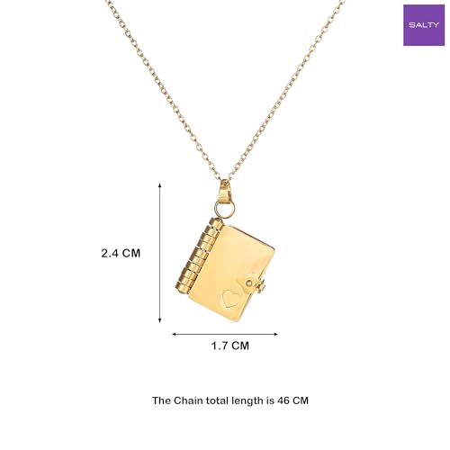 Image of SALTY Anti Tarnish Pendant Necklace for Women | Stylish Locket Neck Chain | Fashion Jewellery Accessories for Girls Boys | Minimal Jewelry | Ideal for Gifting - Scorpio | Gift for Diwali, Christmas, Marriage, Birthday
