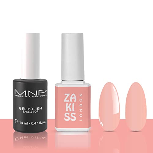 MESAUDA Base & Top Mnp da 14ml - Kit Semipermanente nails + Omaggio Gel Polish n 72 London da 10 ml