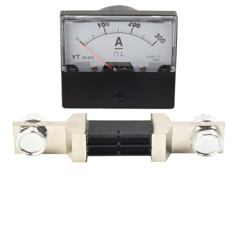 【Specifiche tecniche】: Colore: Nero; Materiale: Plastica; Alimentazione: DC; Modello: DH-670 DC100A; Dimensioni: DC0-200A, DC0-300A; Dimensioni: 190,5 x 6,0 x 2,5 cm. La confezione include: 1 amperometro e 1 shunt.