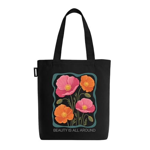 Image of Kaigan Premium Tote Bag Printed Designed Canvas Tote Bags For Women, Ecofriendly Cotton Canvas Bag for Girls Tote bag For Shopping, College, Travel, Handbag For Unisex