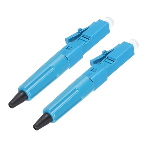 QUARKZMAN LC UPC Fibra Óptica Rápido Conector, Único Modo Fibra Cable Rápido Modo LC Conectores Rápidos Adaptador para Red CATV, Paquete de 2