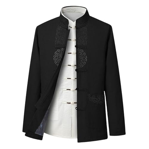 Veste Hanfu homme pour sorties culturelles et mi-saison style chinois traditionnel