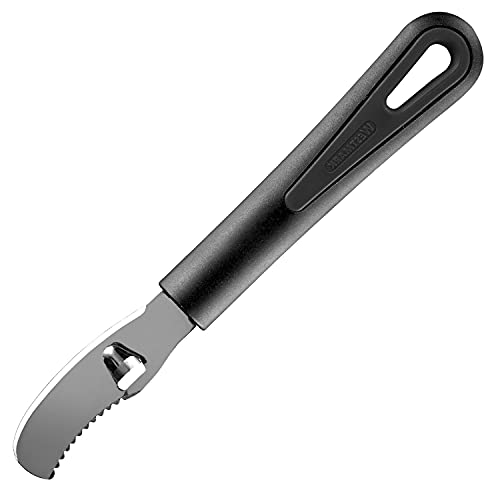 Westmark Pelador de naranjas con cuchillo estriado, Longitud: 19 cm, Acero inoxidable/plástico, Gentle, Negro, 28342270