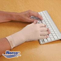 Edema Glove, Over Wrist, 3/4 Finger, Size: S, Right