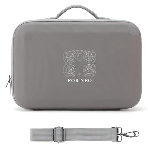 Image of VERTUS Premium Carrying Case for DJI Neo Drone, Hard Shell Travel Case for DJI Neo Drone, Rc-N3 Remote Controller, Neo Intelligent Flight Battery, Travel Carrying Bag with Shoulder Strap (Grey)