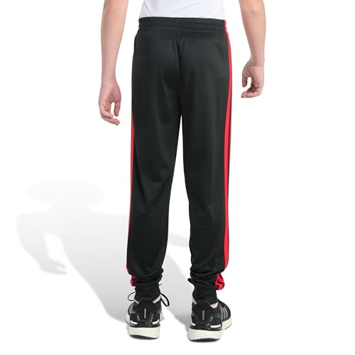 Image of adidas Boys 3-Stripe Jogger Pants | Big and Little Kids | 100% Polyester Athletic Training Pants with Elastic Waistband