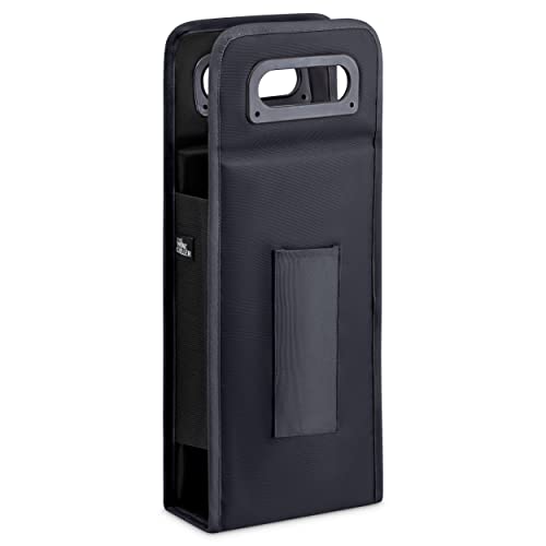 The Wine Chiller Wine Cooler Bag, Wine Carrier and Freezable Wine Bag. A Perfect Wine Accessory or Wine Gift. Black