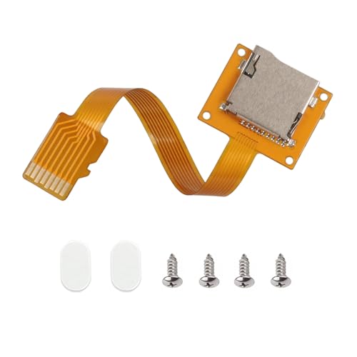 Micro SD Card Extension Cable TF Card Adapter FPC Micro SD Card Extension Cable with Screw Holes External Self-Ejecting Card Holder for Micro SD Cards Prevents Holder Wear and Tear (3.93in/10cm)