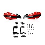 FOR HONDA SL230 XR230 XR400 XR250 MOTARD BAJA CRM250R AR MOTORCYCLE HAND GUARD GRIP PROTECTOR ACCESSORIES(Red)
