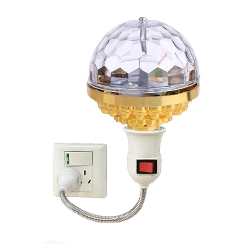 Michear Disco Light, Colorful Rotating Magic Ball LED Stage Light for Party Home (Ball Lamp+UK Plug)