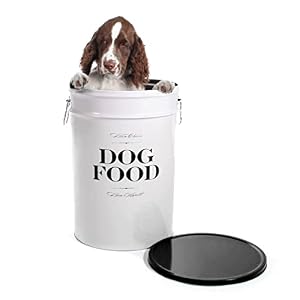 Harry Barker Bon Chien Dog Food Storage Canisters, Medium 22lbs of Food Harry Barker Bon Chien Dog Food Storage Canisters, Medium 22lbs of Food