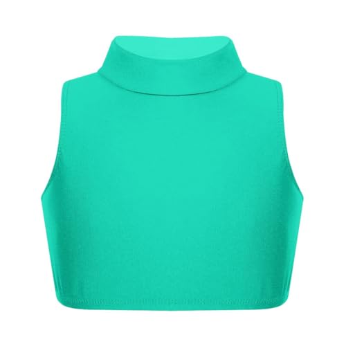 Crop tops de gimnasia para niña ideales para yoga danza y deportes de verano