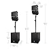 RECK 4000W DJ/Powered PA Speaker System Combo Set with Bluetooth/USB/SD Card/Remote Control with Two 12 Inch Subwoofers and 8 Line Array Speakers or Performances, speeches, Live