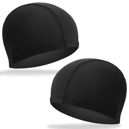 COYUN 2pcs Elastische Badekappen für...
