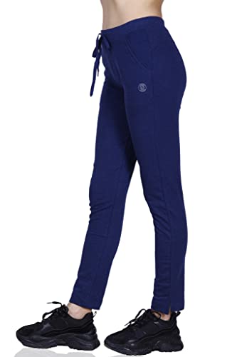 Image of Women's Straight Fit Ankle Length Cotton Track Pant