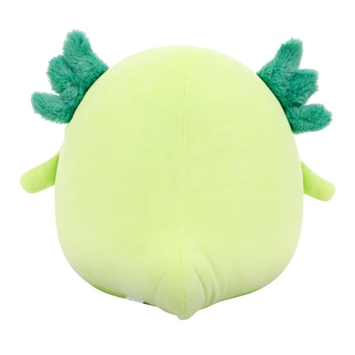 Image of Squishmallows Original 12in Mipsy The Green Axolotl with inchFeliz Cumple inch Embroidery - Official Jazwares Plush (Medium-Sized)