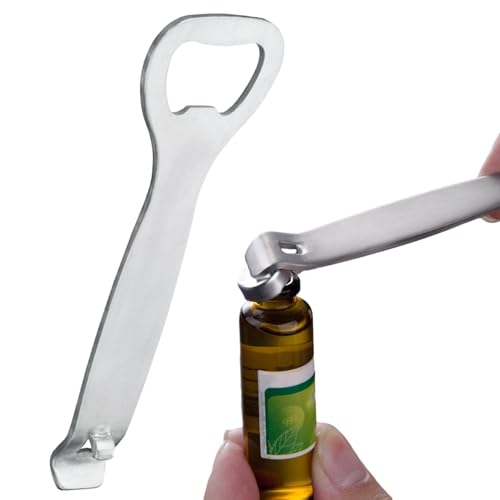 Teksome Abridor Destapador De Botellas | Herramienta De Acero Inoxidable Para Cocina Y Bar | Abridor Manual de Latas de Cerveza | Uso En Casa Apartamento Cocina Bar Pub Restaurante Jardín Barbacoa