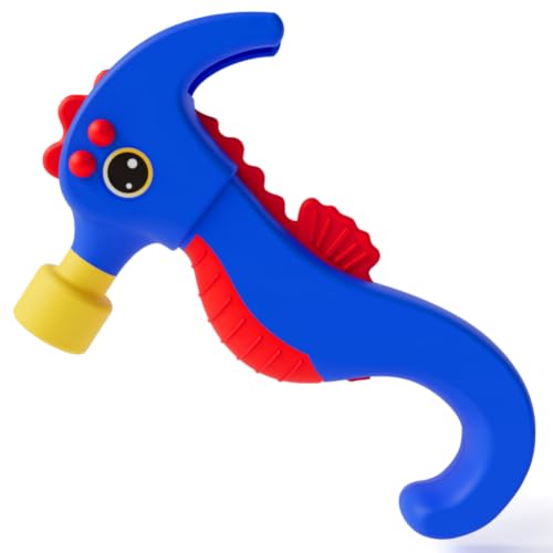 PLAYPARTY Small Hammer for Kids, Real Tool with Nail Remover, Ages 3+, Blue | To...
