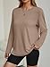 AUTOMET Women's Oversized Long Sleeve Shirts Fall Plus Size Tops Tee Fashion Gym Baggy Basic Casual Loose Fit Workout Y2k Clothes Khaki XL