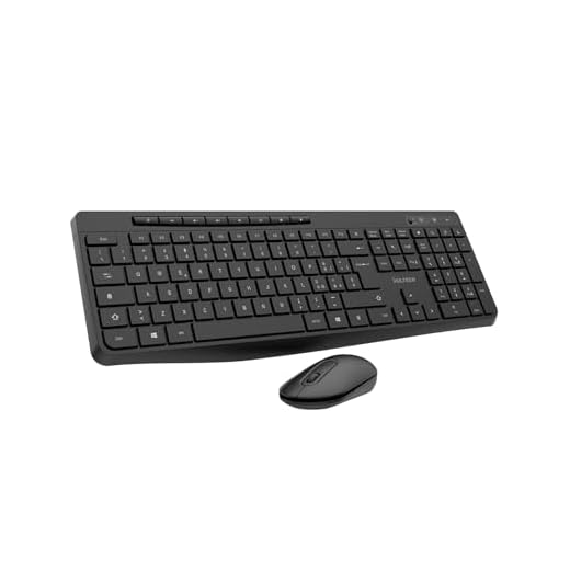 VulTech KM-841W Kit Tastiera e Mouse Wireless silenziosi layout italiano QWERTY. Design slim, Tastierino numerico, 12 tasti multimediali, protezione liquidi, PC/Laptop, Windows/Mac/Linux, Nero