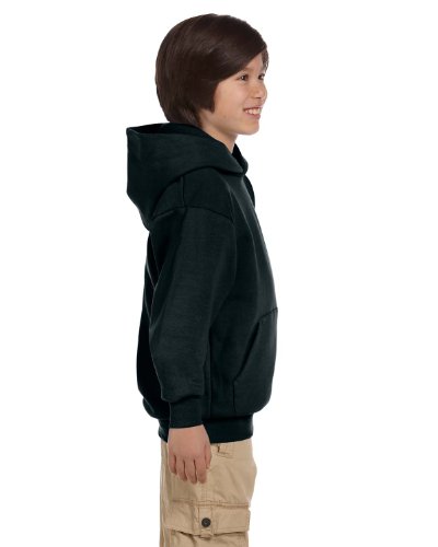 Hanes Youth ComfortBlend EcoSmart Pullover Hoodie Black4