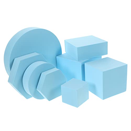 8pezzi Prop Fotografico Geometrico Per Cosmetici e Sfondo Fotografie Lipstick Orologi e Alimenti