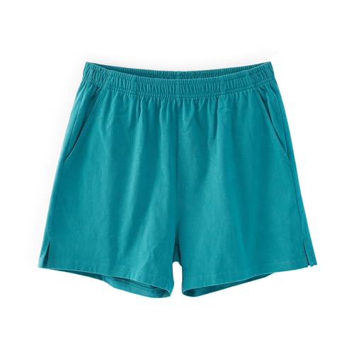 Image of AMY COULEE Mens Lounge Shorts 4 inch Pajama Lightweight Cotton Sleep Bottoms with Pockets