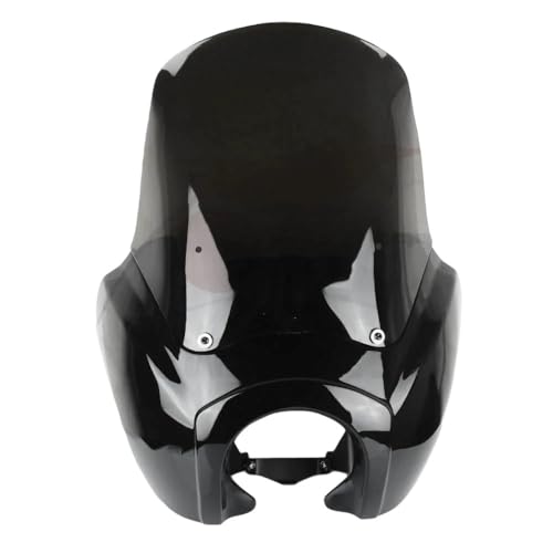 Pare-brise pour Dyna résistant aux vibrations avec grille anti-gravillons pour phare