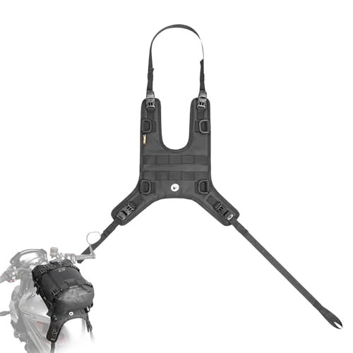 Base de montage pour réservoir de moto multifonctionnelle anti-dérapante à sangles