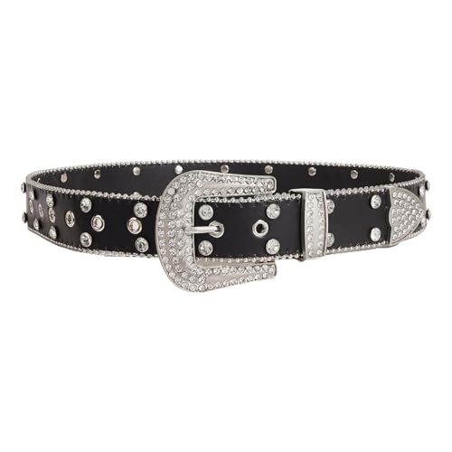 Eye-catching Waist Belt Studded Buckle Encrusted Crystal Belly Chain For Casual Wear For Women And Men Shining Rhineston4