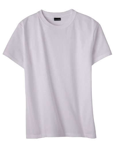 Image of Hanes Women's Perfect-T Crewneck T-Shirt, Lightweight Cotton Short Sleeve Tee for Women